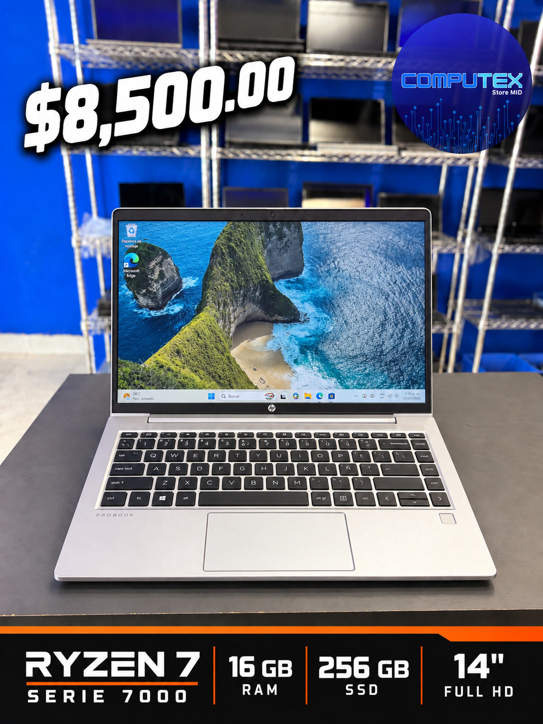 Laptop Hp Probook 445 G10 Ryzen 7